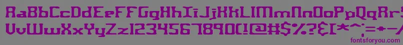 AspartameBrk Font – Purple Fonts on Gray Background