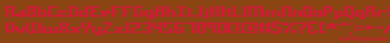 AspartameBrk Font – Red Fonts on Brown Background