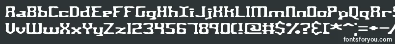 Шрифт AspartameBrk – белые шрифты