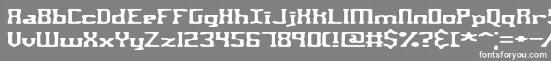 AspartameBrk-Schriftart – Weiße Schriften auf grauem Hintergrund