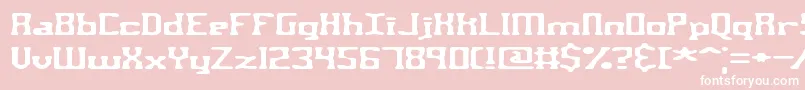 AspartameBrk-Schriftart – Weiße Schriften auf rosa Hintergrund