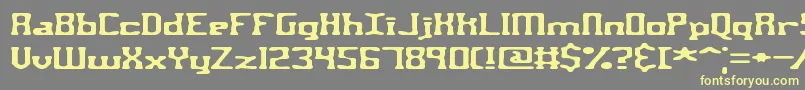 AspartameBrk Font – Yellow Fonts on Gray Background