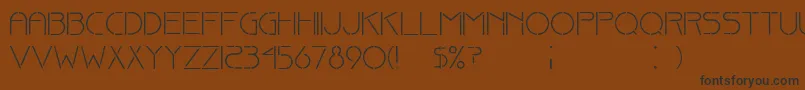 fuente FineStencilDker – Fuentes Negras Sobre Fondo Marrón