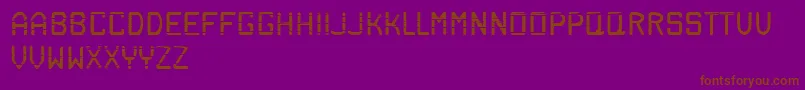 Labour Font – Brown Fonts on Purple Background