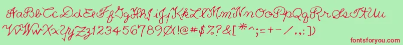 Lisätietoja Lehn233-fontista Lehn233-fontti – punaiset fontit vihreällä taustalla
