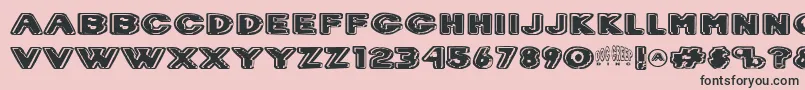 Dr.Creep Font – Black Fonts on Pink Background