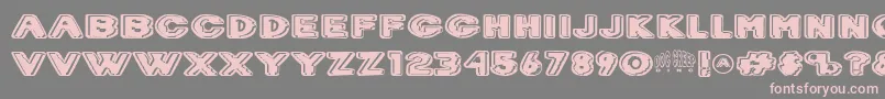 Dr.Creep Font – Pink Fonts on Gray Background