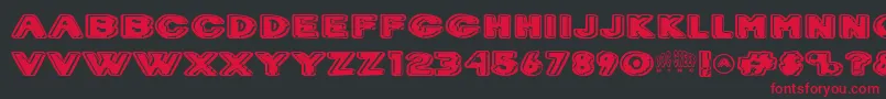 Dr.Creep Font – Red Fonts on Black Background