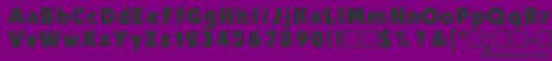 Kblb Font – Black Fonts on Purple Background