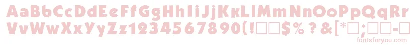 Czcionka Kblb – różowe czcionki