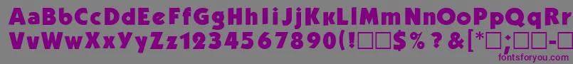 Kblb-fontti – violetit fontit harmaalla taustalla