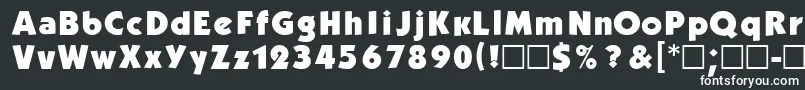Kblb Font – White Fonts on Black Background