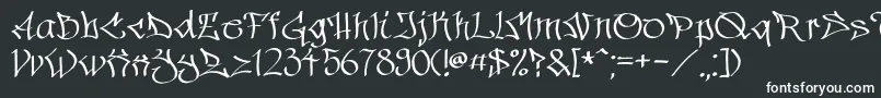 Шрифт Hinterwelt15 – белые шрифты
