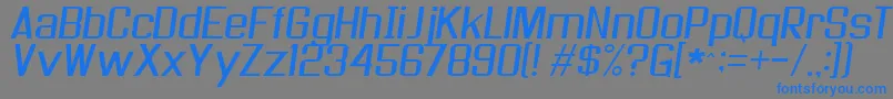 As Seen On Tv Skew Font – Blue Fonts on Gray Background