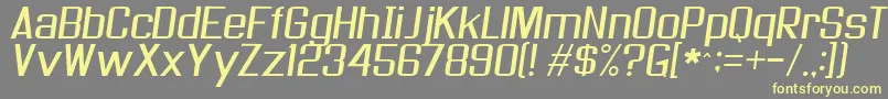 As Seen On Tv Skew Font – Yellow Fonts on Gray Background