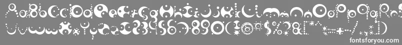 Fishinth Font – White Fonts on Gray Background