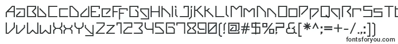 Шрифт VanbergerBold – буквенные шрифты