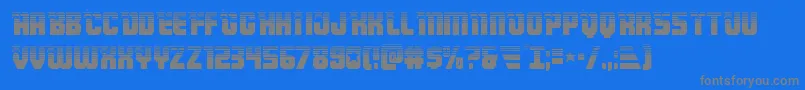 Шрифт Armyrangershalf – серые шрифты на синем фоне