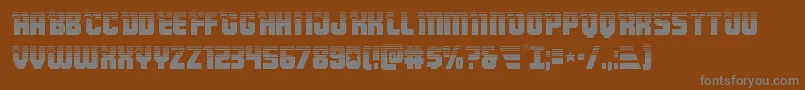 Armyrangershalf Font – Gray Fonts on Brown Background