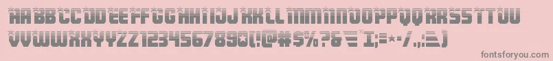 Armyrangershalf Font – Gray Fonts on Pink Background