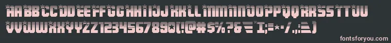 Weitere Informationen zur Armyrangershalf-Schriftart Armyrangershalf-Schriftart – Rosa Schriften auf schwarzem Hintergrund