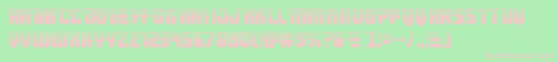 Armyrangershalf Font – Pink Fonts on Green Background