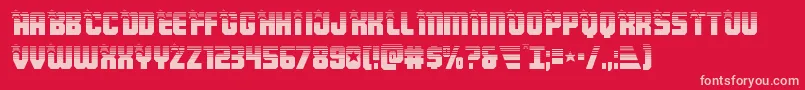 フォントArmyrangershalf – 赤い背景にピンクのフォント