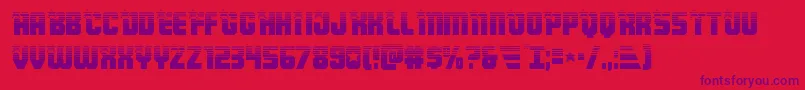 Armyrangershalf Font – Purple Fonts on Red Background