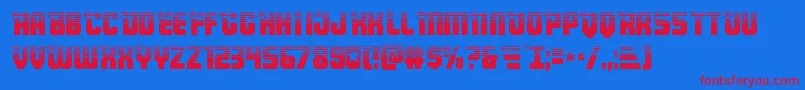 Armyrangershalf Font – Red Fonts on Blue Background