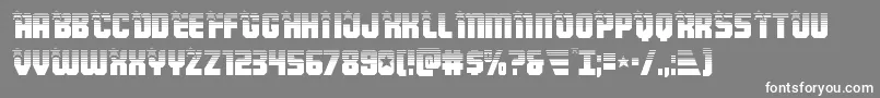 Armyrangershalf Font – White Fonts on Gray Background