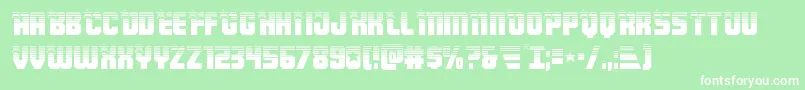 フォントArmyrangershalf – 緑の背景に白い文字