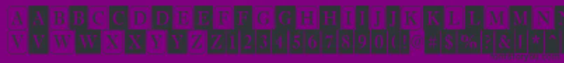 Czcionka Antiqu6 – czarne czcionki na fioletowym tle