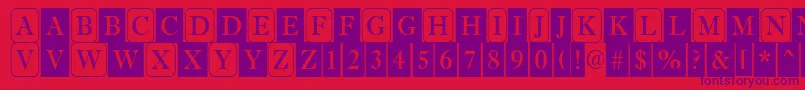 Antiqu6 Font – Purple Fonts on Red Background