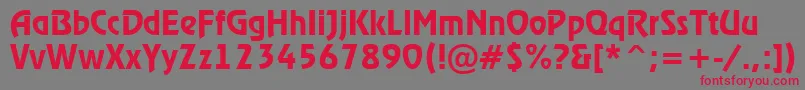 ARewinderdemi Font – Red Fonts on Gray Background