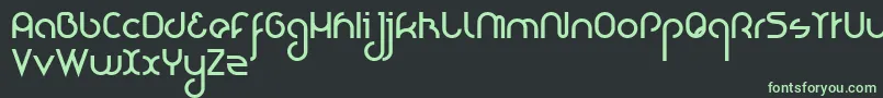 Шрифт NioubesBold – зелёные шрифты на чёрном фоне