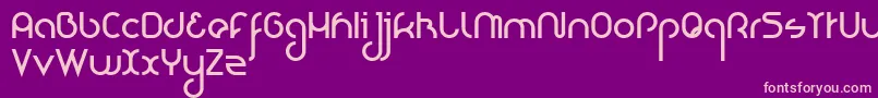 NioubesBold Font – Pink Fonts on Purple Background