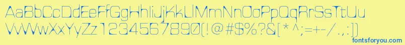 Nelmac Font – Blue Fonts on Yellow Background