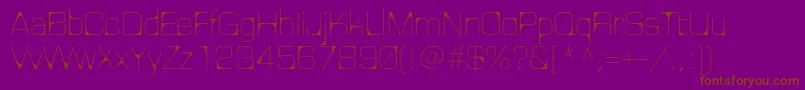 Nelmac Font – Brown Fonts on Purple Background