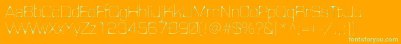 Nelmac Font – Green Fonts on Orange Background