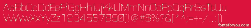 Nelmac Font – Green Fonts on Red Background