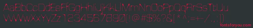 Nelmac Font – Red Fonts on Black Background