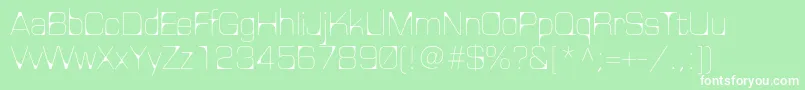 Nelmac Font – White Fonts on Green Background