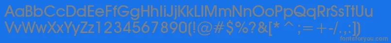 Tt0156m-Schriftart – Graue Schriften auf blauem Hintergrund