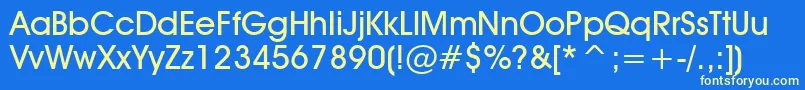 Tt0156m Font – Yellow Fonts on Blue Background