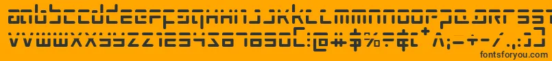 Prokofievph Font – Black Fonts on Orange Background