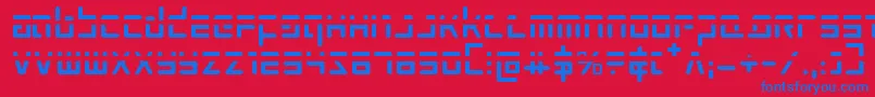 Prokofievph Font – Blue Fonts on Red Background