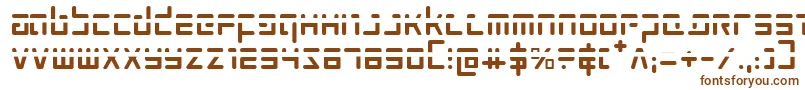 Шрифт Prokofievph – коричневые шрифты на белом фоне