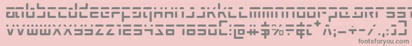 Prokofievph Font – Gray Fonts on Pink Background