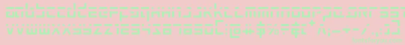 Prokofievph Font – Green Fonts on Pink Background