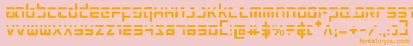 Prokofievph Font – Orange Fonts on Pink Background